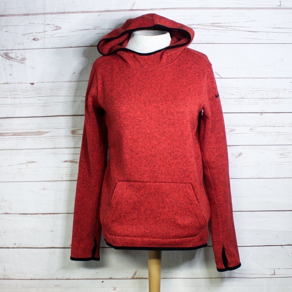 Women’s Nike Hypernatural ThermaFit Sweater‎ Hoodie Women's Medium Red